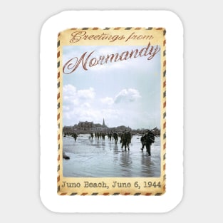 Greetings from Normandy - Juno Beach Sticker